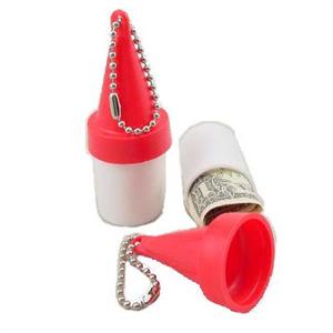 Floating Buoy Key Chain with Beaded Keyring